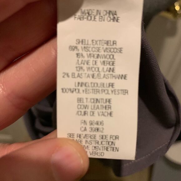 NWT Theory Jism feather wool flannel dress sz 12 - Picture 6 of 7